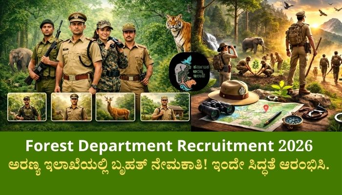 Forest Department Recruitment 2026 Karnataka Notification